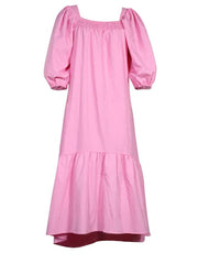 Momyraise Umstandskleider Rüschen Volants Quadratischem Kragen Puffärmel Kurzärm Lose Süße Abend Fotoshooting Babybauch Kleider