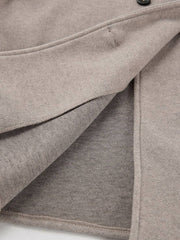 Momyraise Damen Mäntel Zweireiher Doppelte Knopfleiste V-Ausschnitt Stehkragen Elegant Vintage Täglich Doppelreiher Damenjacke