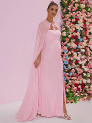 Momyraise Umstandskleider Enges Mesh Seitenschlitz Bandeau Ärmellos Elegant Beiläufige Aktuelles Ball Babybauch Shooting