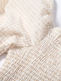 Momyraise Umstandskleider Schlank Patchwork Rüschen Schulterfreie Boot-Ausschnitt Langarm Mode Für Schwangerschaft